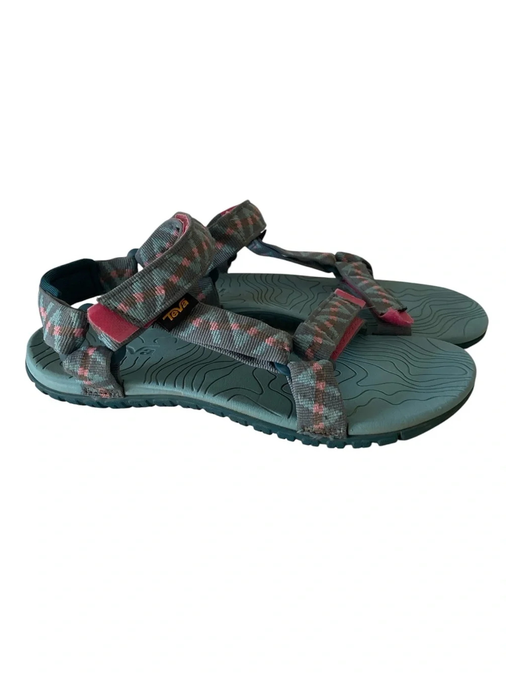 Teva Kids' Hurricane 3 Sandals in Teal and Pink Accent size: 5